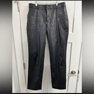 All Things Golden Vegan Leather Pants Size Large